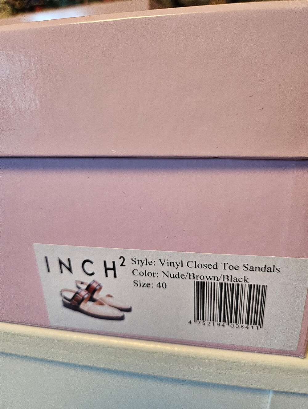 INCH2 Vinyl Closed Toe Sandal 40 - Picture 10 of 10